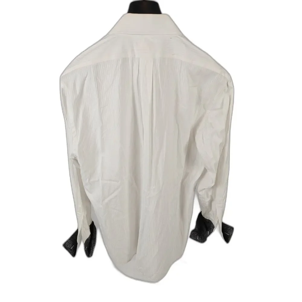Men’s Tallia Dress Shirt White French Cuff XL 17½